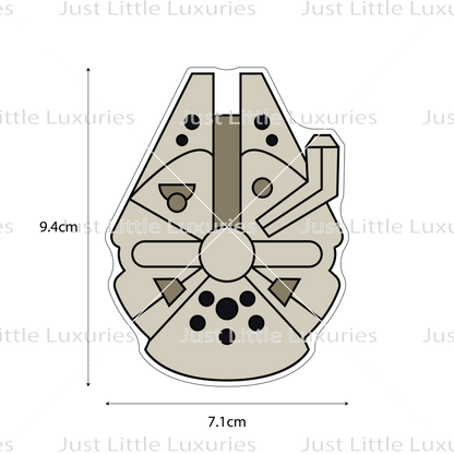 Spaceship Cookie Cutter (STL - Digital Download)