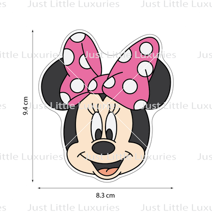 Girl Mouse Face Cookie Cutter (STL - Digital Download)