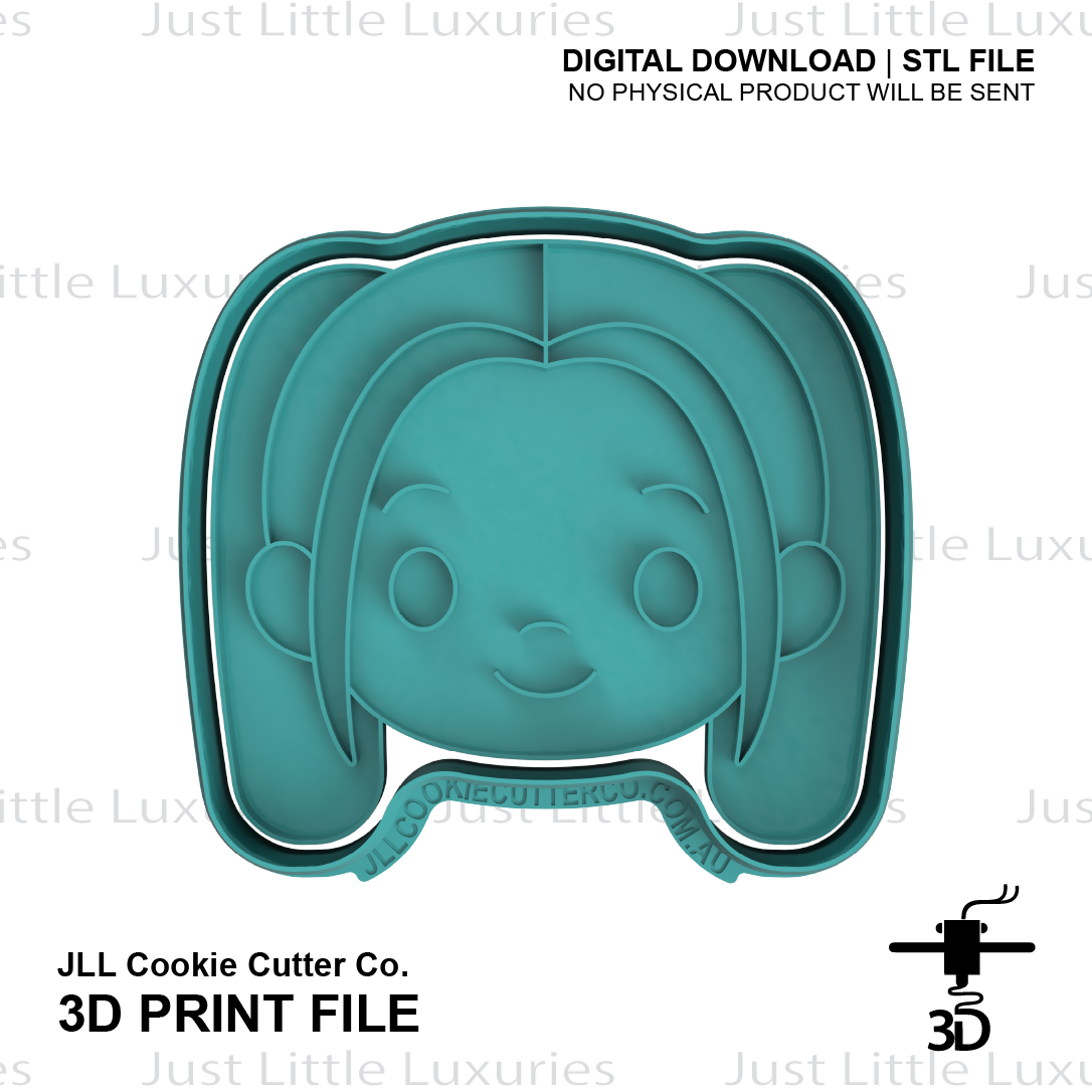 Mira Face Cookie Cutter (STL - Digital Download)