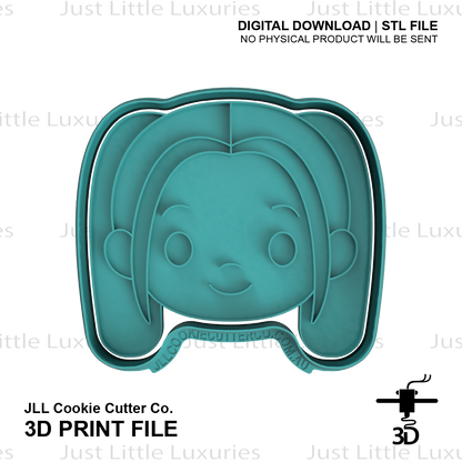 Mira Face Cookie Cutter (STL - Digital Download)