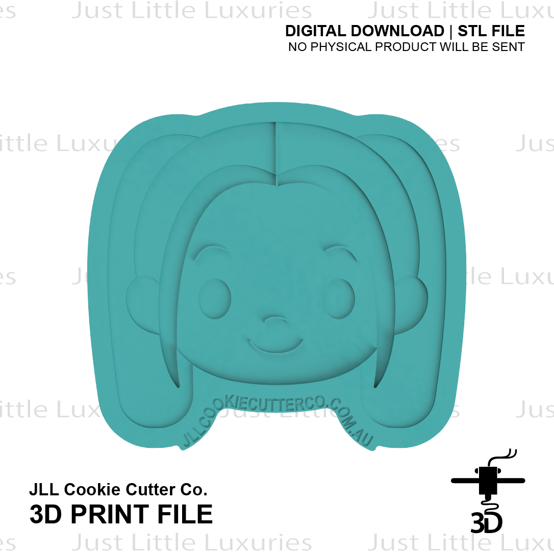 Mira Face Cookie Cutter (STL - Digital Download)