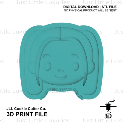 Mira Face Cookie Cutter (STL - Digital Download)