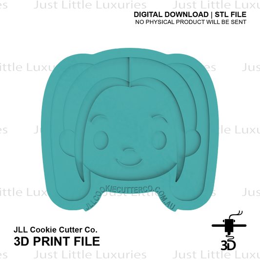 Mira Face Cookie Cutter (STL - Digital Download)