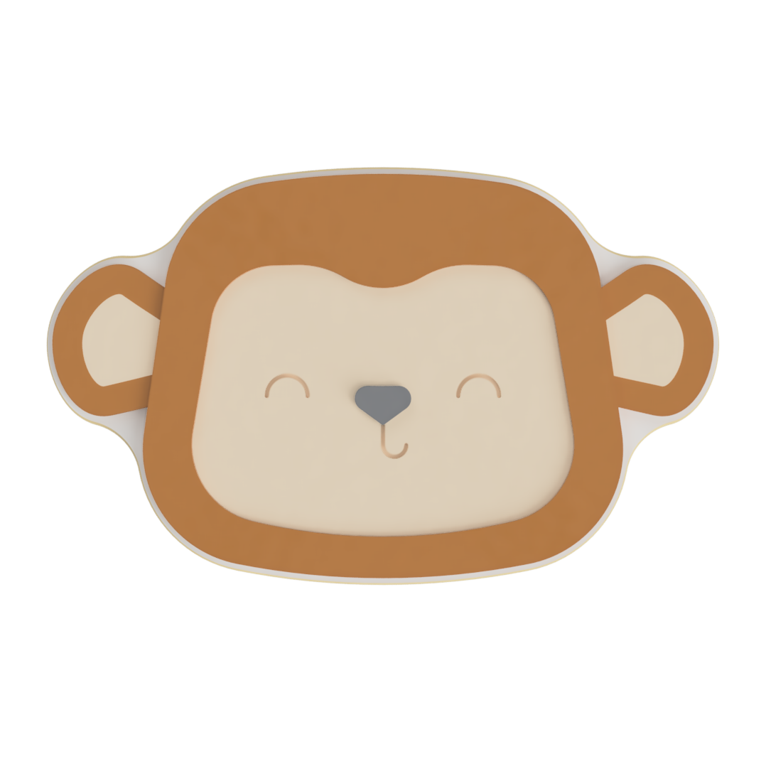 Monkey Face Layered Cookie Cutter