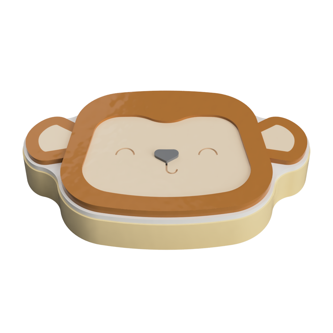 Monkey Face Layered Cookie Cutter