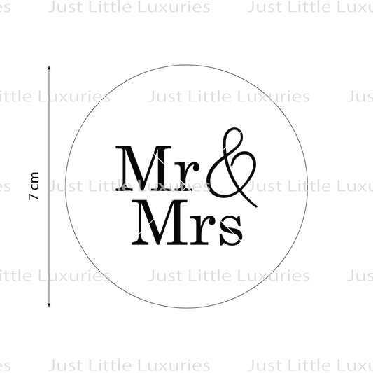 Mr & Mrs | Mrs & Mrs | Mr & Mr Cookie Stamp