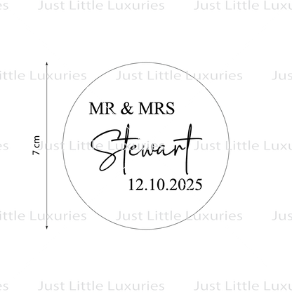 Mr & Mrs | Mrs & Mrs | Mr & Mr (Stewart) Wedding Cookie Stamp