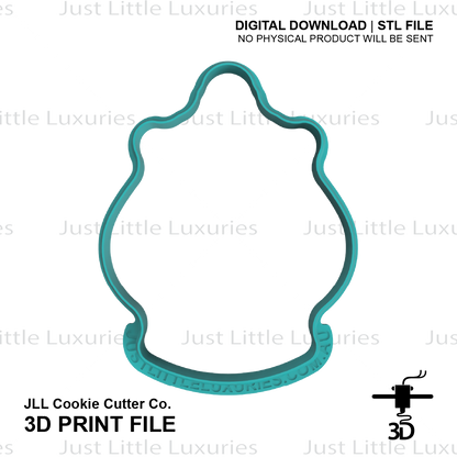 Mrs Potts Cookie Cutter (STL - Digital Download)