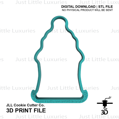 Mrs Potts Baby Bottle Cookie Cutter (STL - Digital Download)