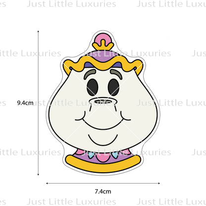 Mrs Potts Cookie Cutter (STL - Digital Download)