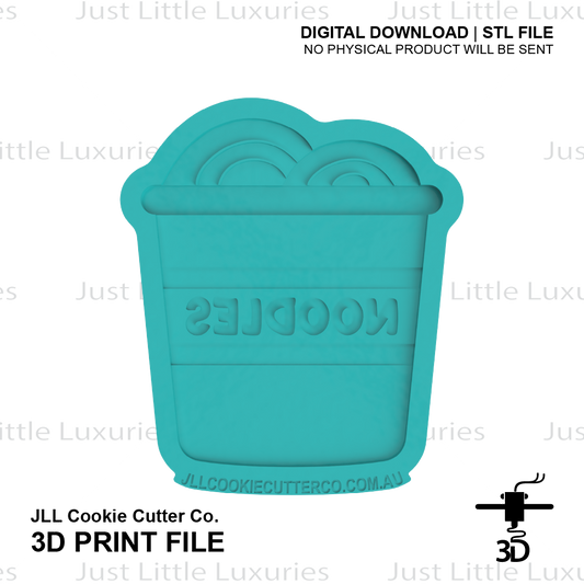 Noodles Cookie Cutter (STL - Digital Download)