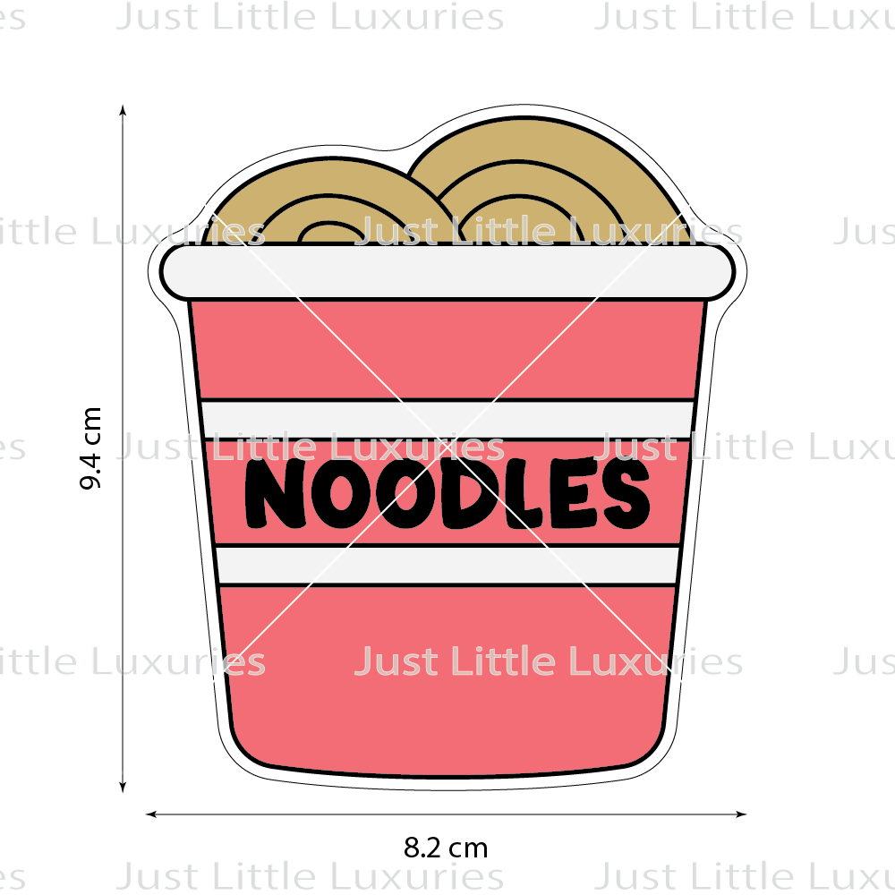 Noodles Cookie Cutter (STL - Digital Download)