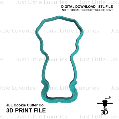 Police Officer (3) Cookie Cutter (STL - Digital Download)