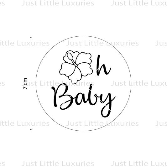 Oh Baby (Hibiscus) Cookie Stamp