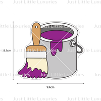 Paint Bucket and Brush Cookie Cutter