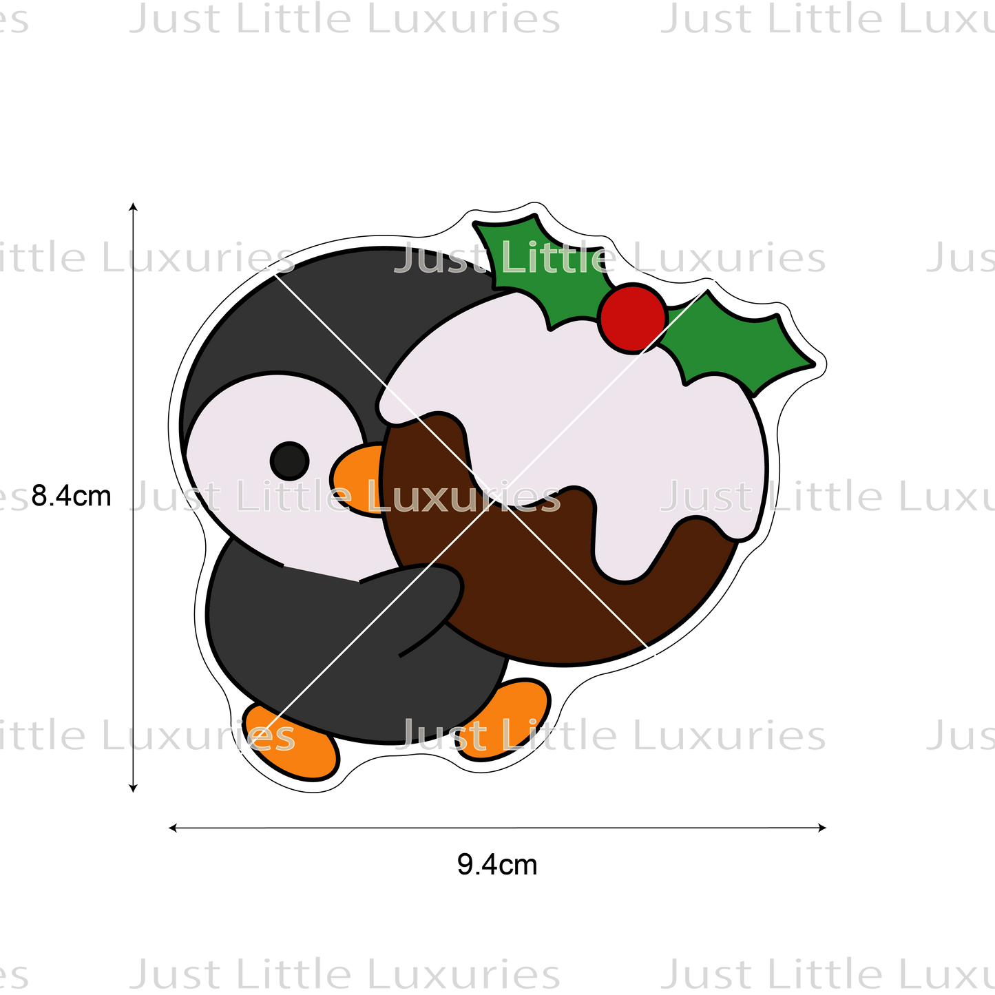 Christmas Plushies - Penguin with Pudding Cookie Cutter