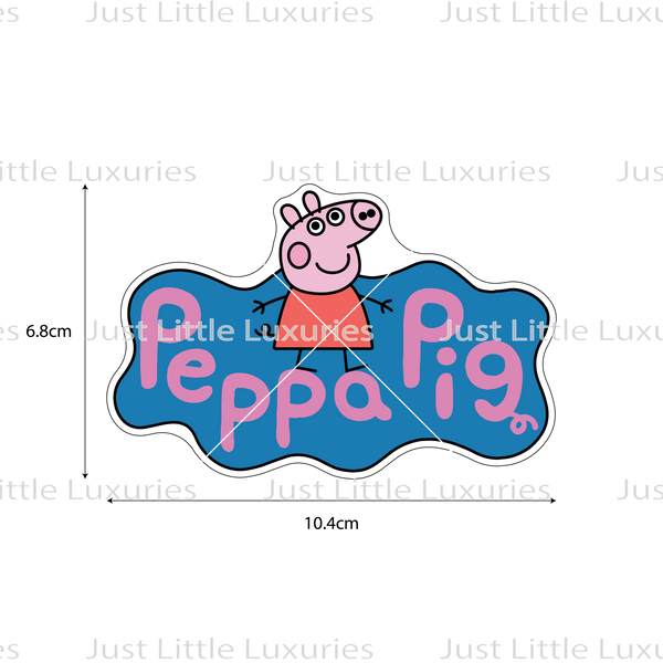 Peppa P Logo Cookie Cutter