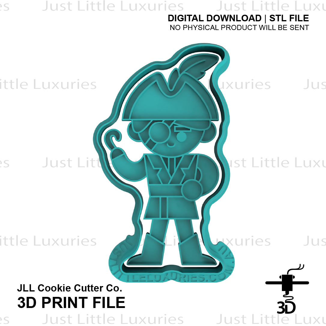 Pirate (1) Cookie Cutter (STL - Digital Download)