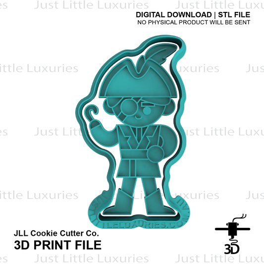 Pirate (1) Cookie Cutter (STL - Digital Download)