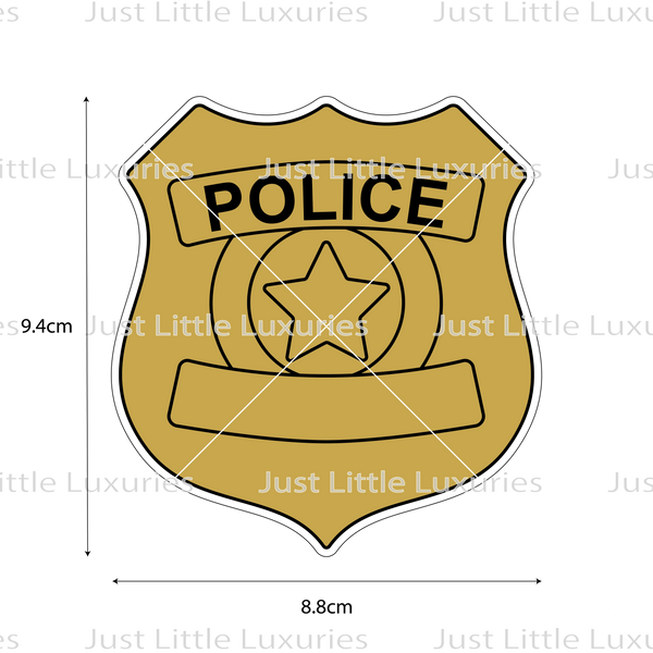 Police Badge Cookie Cutter