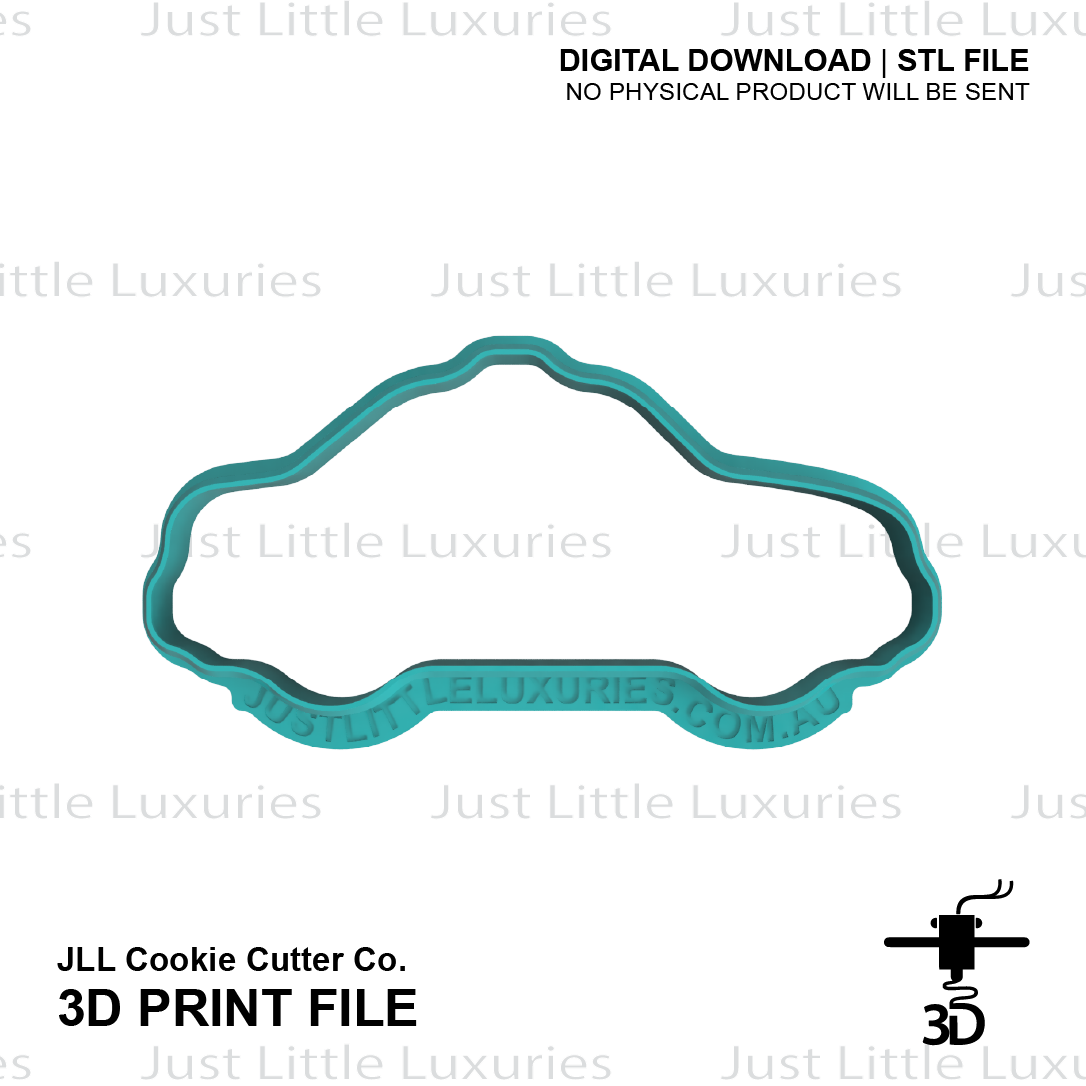 Police Car Cookie Cutter (STL - Digital Download)