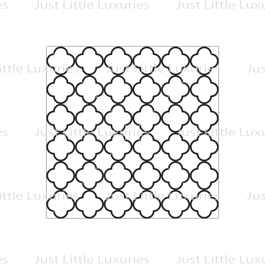 Quatrefoil Lattice Pattern Debosser