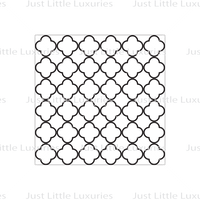 Quatrefoil Lattice Pattern Debosser