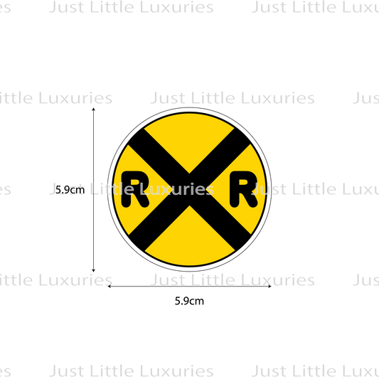 Railroad Crossing Sign Cookie Cutter