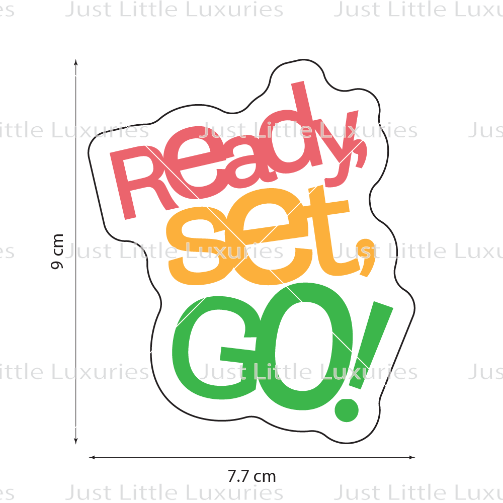 Ready Set Go! Cookie Cutter | Vintage Race Day