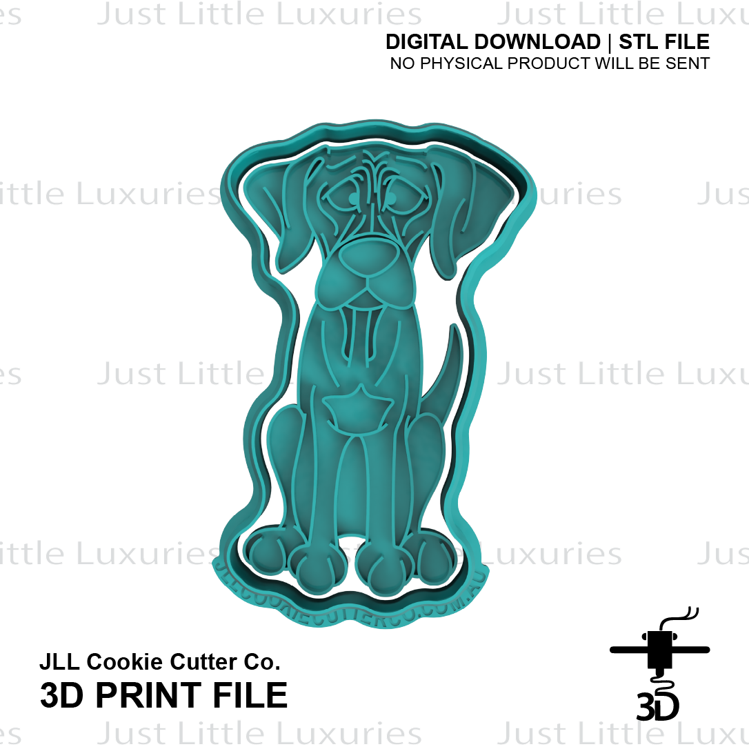 Rhodesian Ridgeback Cookie Cutter (STL - Digital Download)