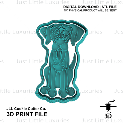 Rhodesian Ridgeback Cookie Cutter (STL - Digital Download)
