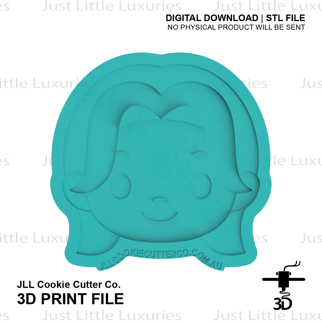 Romance Face Cookie Cutter (STL - Digital Download)