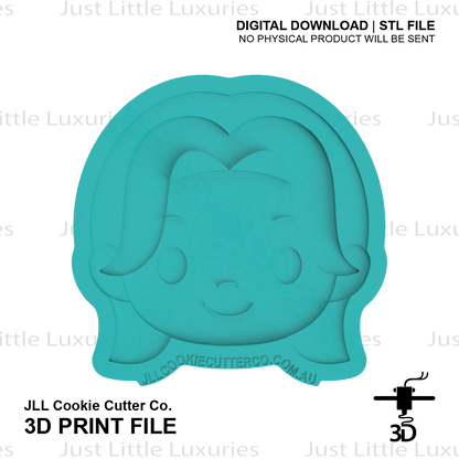 Romance Face Cookie Cutter (STL - Digital Download)