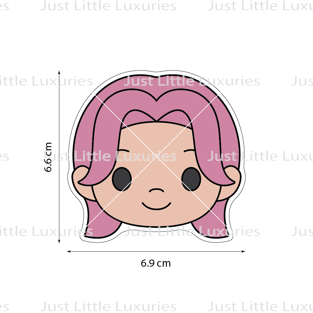 Romance Face Cookie Cutter (STL - Digital Download)