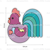 Patchwork Rooster Cookie Cutter