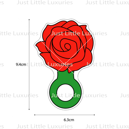 Rose Baby Rattle Cookie Cutter (STL - Digital Download)