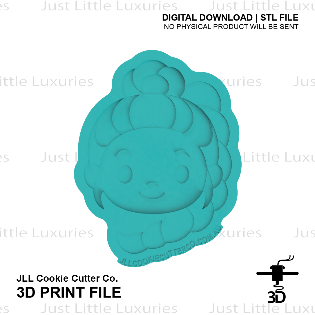 Rumi Face Cookie Cutter (STL - Digital Download)