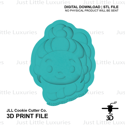 Rumi Face Cookie Cutter (STL - Digital Download)