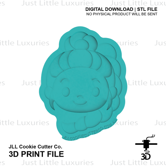 Rumi Face Cookie Cutter (STL - Digital Download)