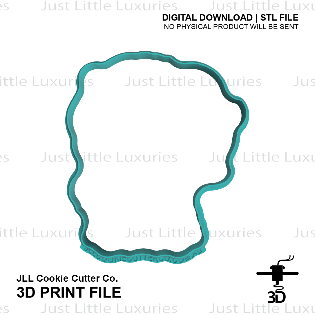 Safari Lion Cookie Cutter and Stamp Set (DIGITAL DOWNLOAD)