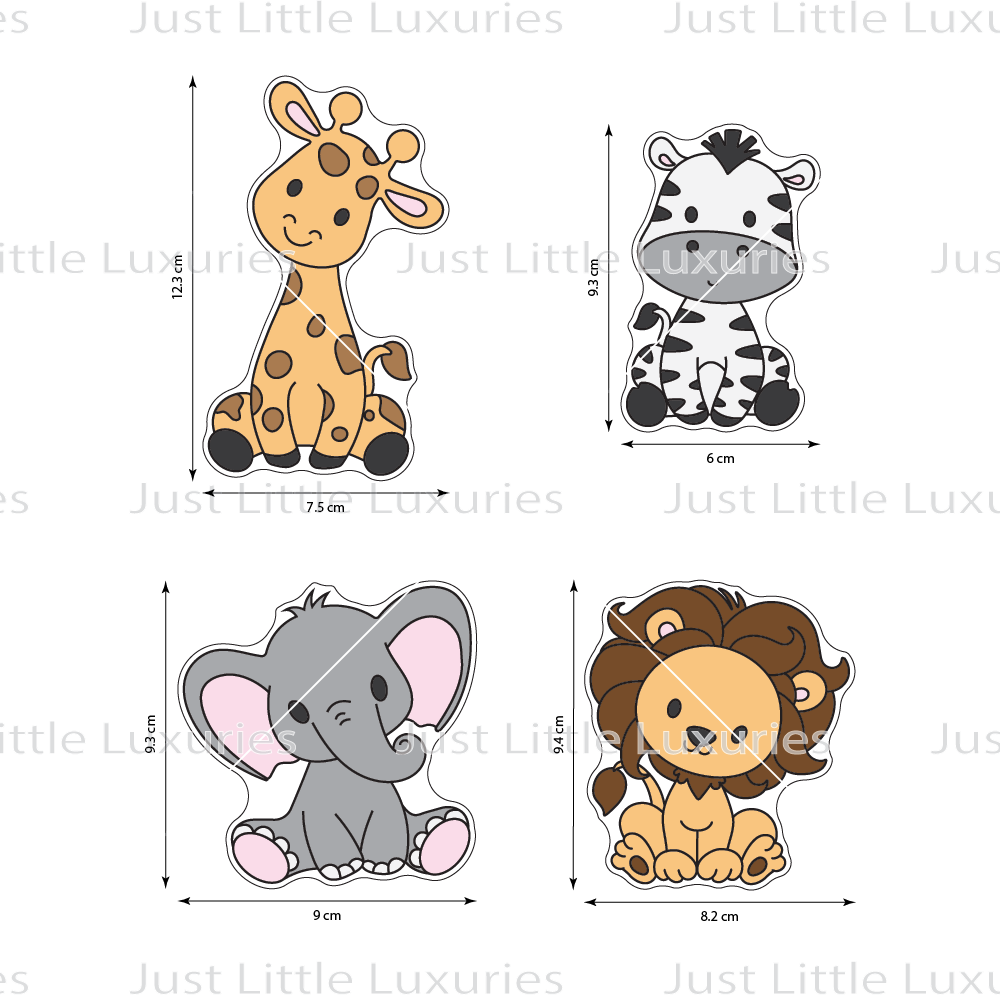Safari Animals Cookie Cutter Set
