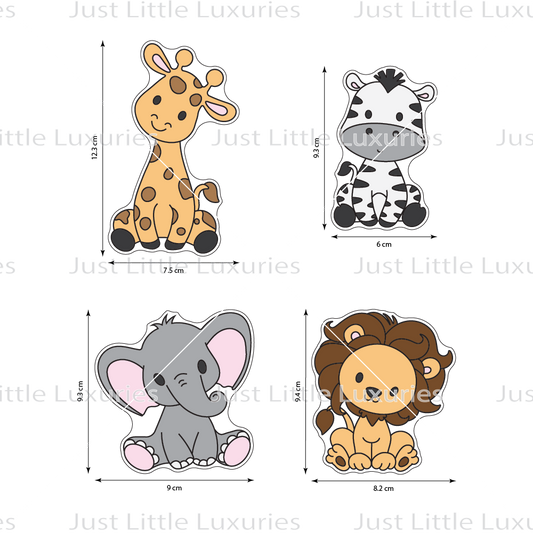 Safari Animals Cookie Cutter Set