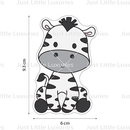 Safari Zebra Cookie Cutter
