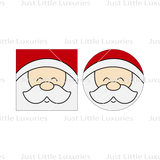 Santa Face Cookie Square Cutter and Embosser - 3 Sizes (DIGITAL DOWNLOAD)