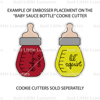 Baby Sauce Bottle Cookie Stamp Set