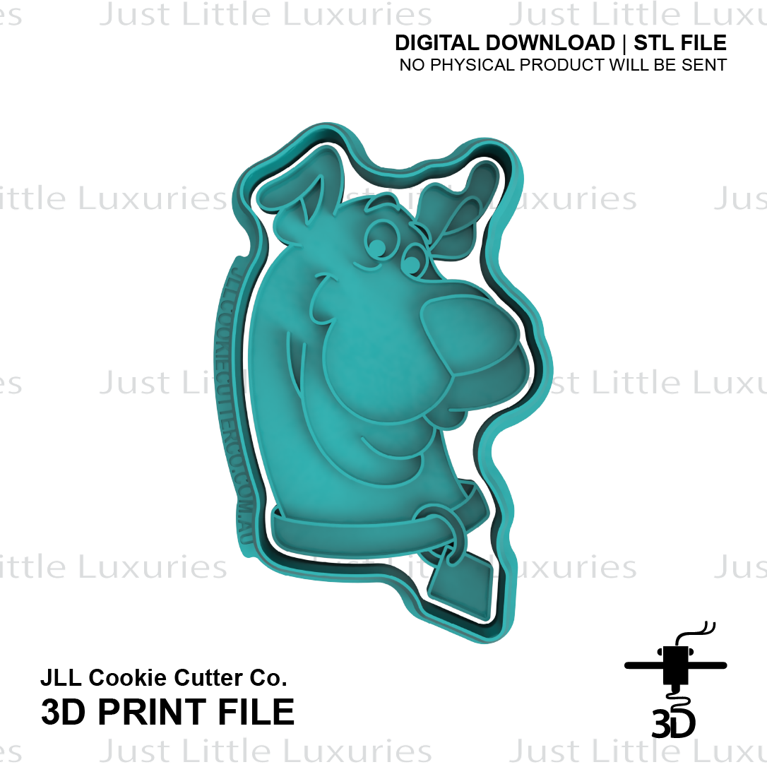 Scooby Face Cookie Cutter (STL - Digital Download)