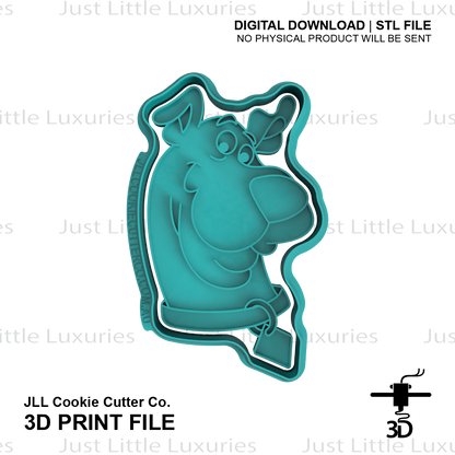 Scooby Face Cookie Cutter (STL - Digital Download)