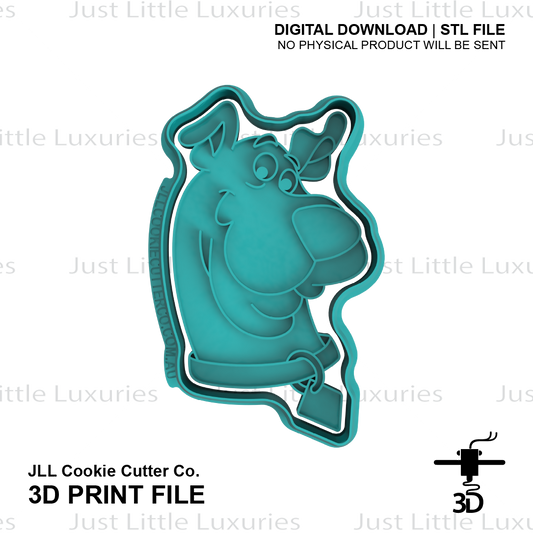 Scooby Face Cookie Cutter (STL - Digital Download)