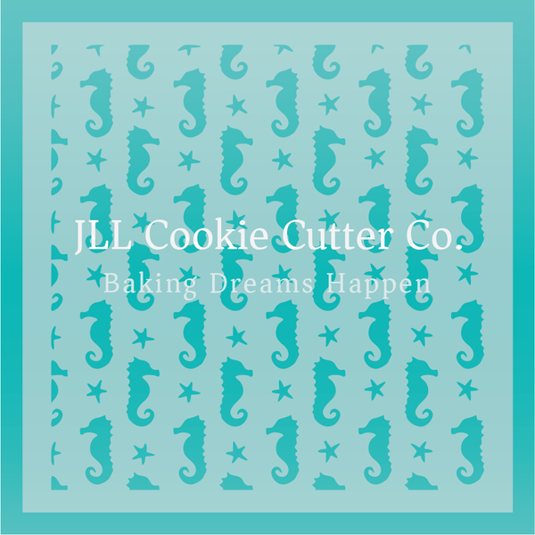 Seahorse Cookie Stencil