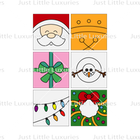 Christmas Cookie Squares Set 1 - 3 Sizes (DIGITAL DOWNLOAD)